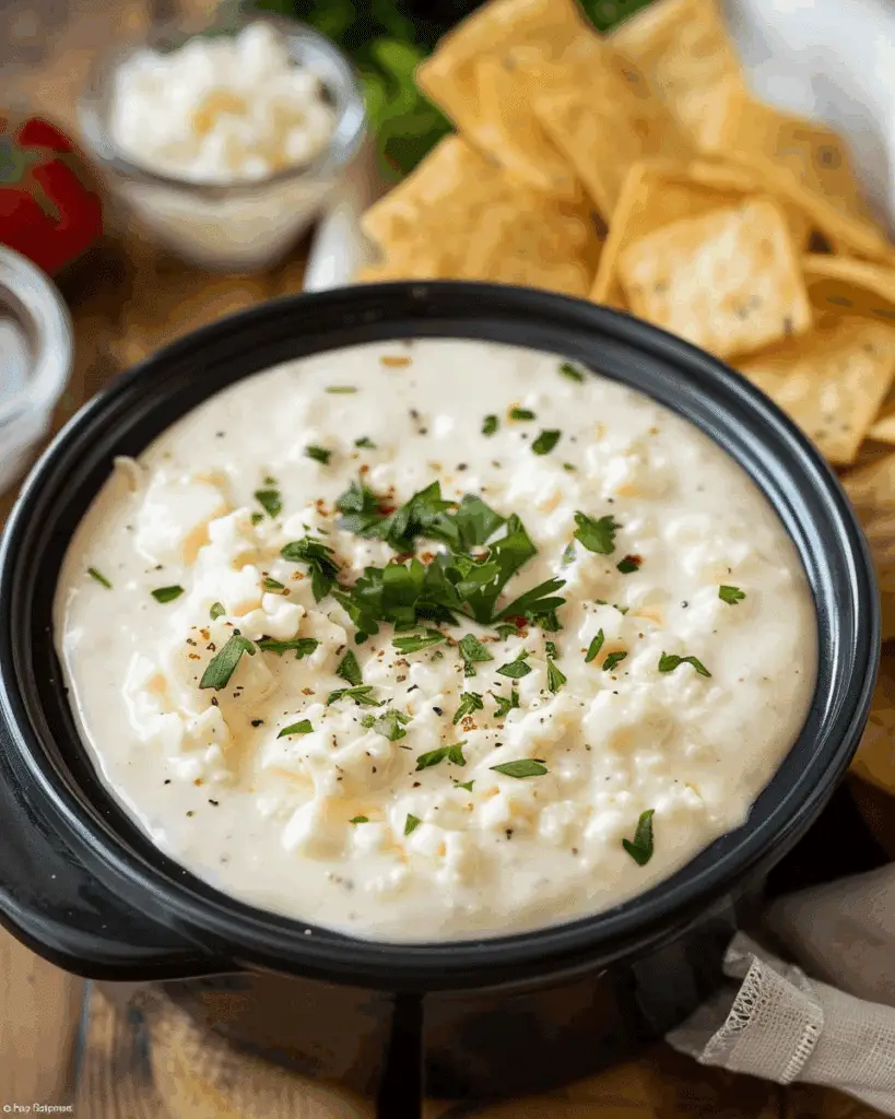 The Best Crock Pot White Cheese Dip