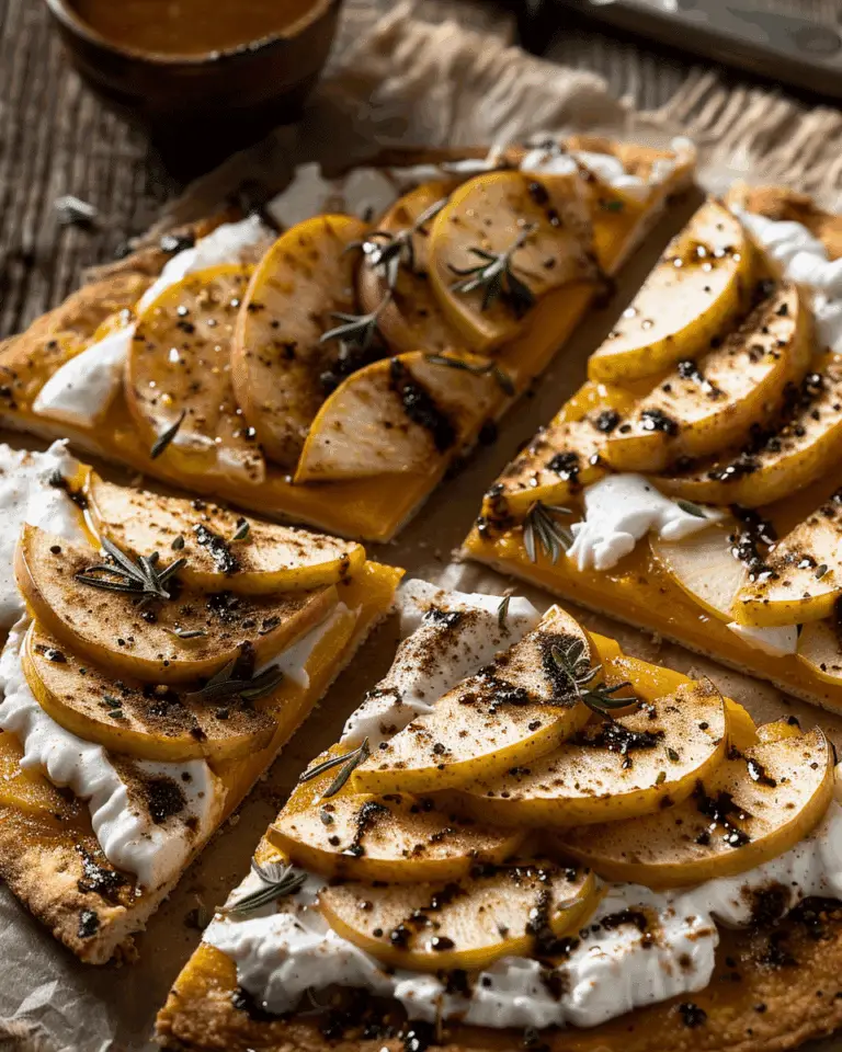 Pumpkin Apple Flatbread