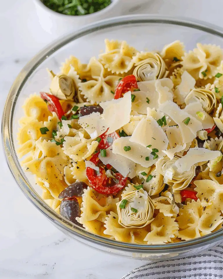 Greek Pasta Salad with Artichokes