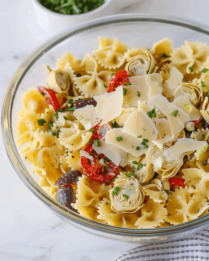 Greek Pasta Salad with Artichokes