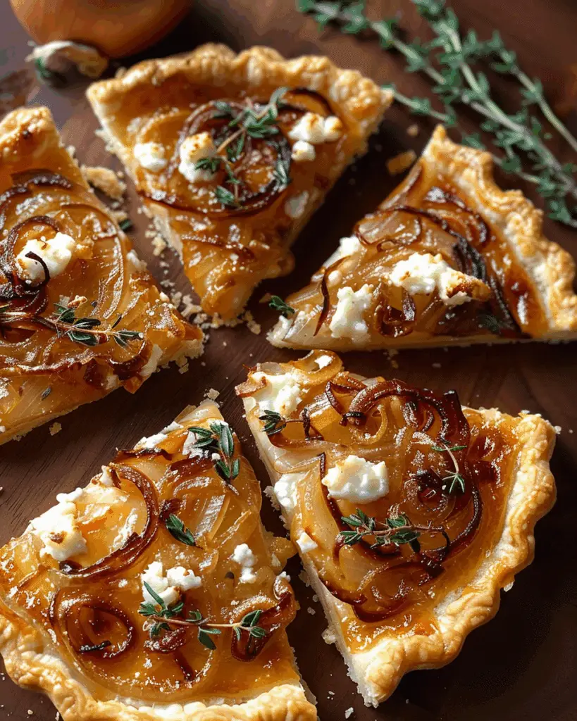 Caramelized Onion and Goat Cheese Tarts