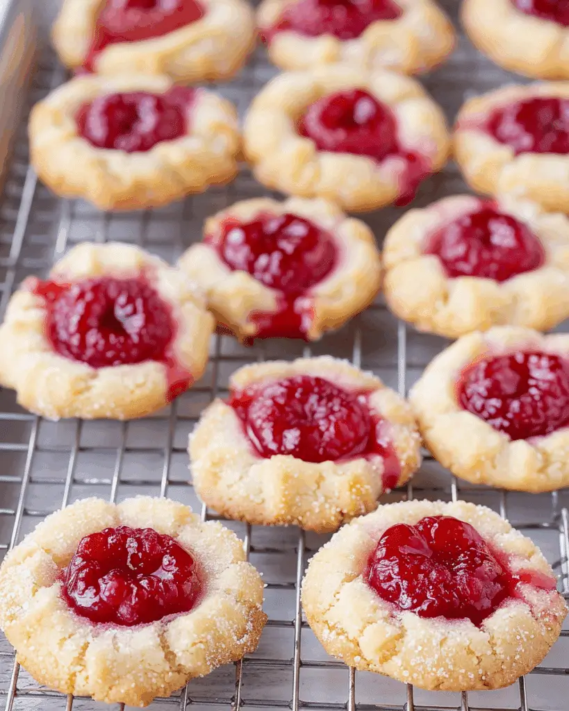 Raspberry Thumbprint Cookies