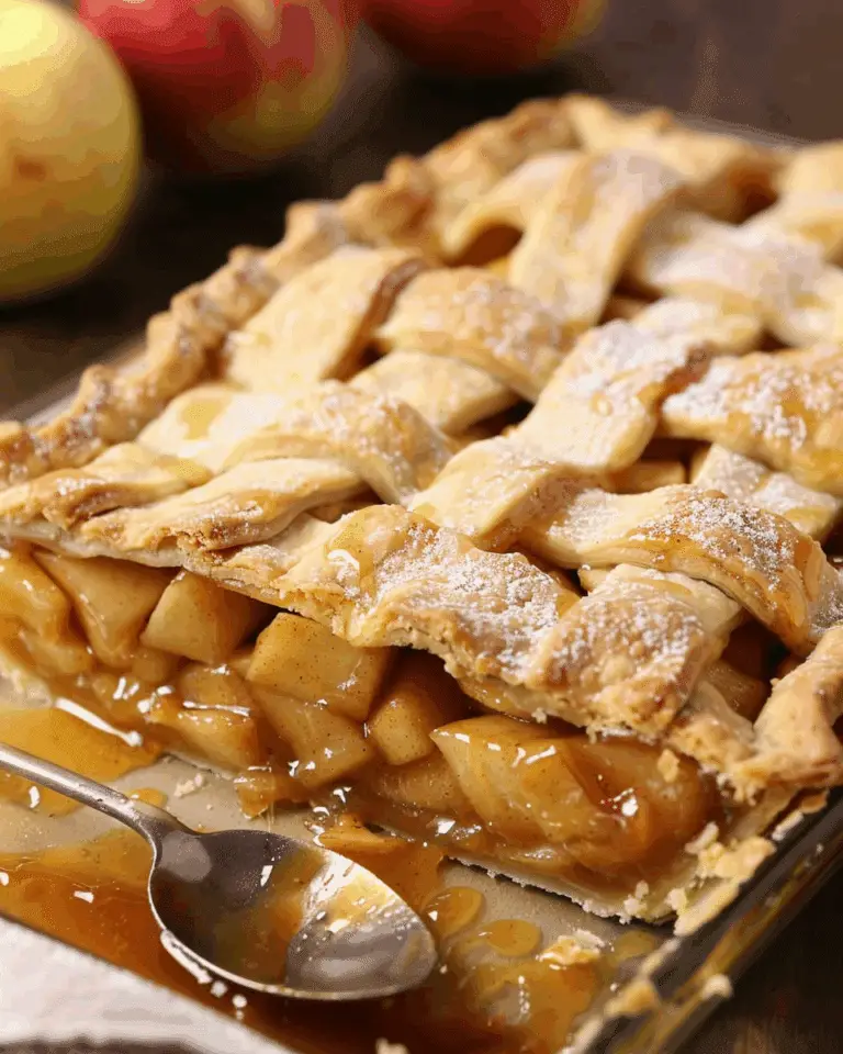 Caramel Apple Slab Pie