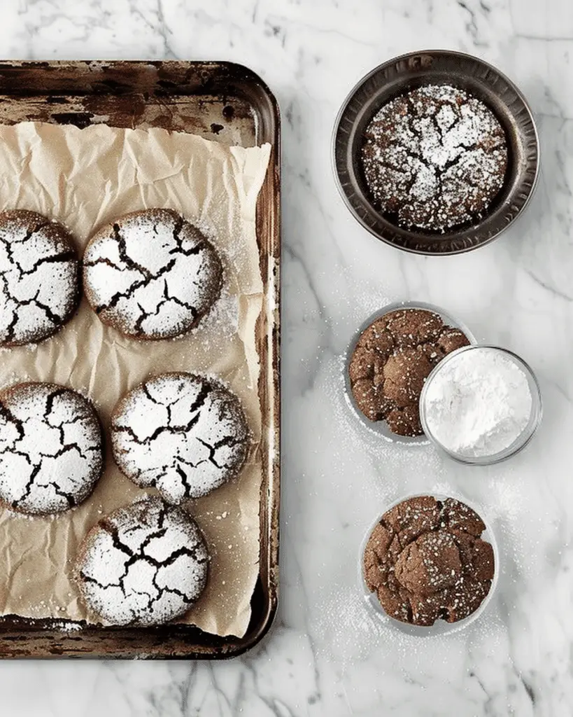 Easy Chocolate Crinkle Cookies