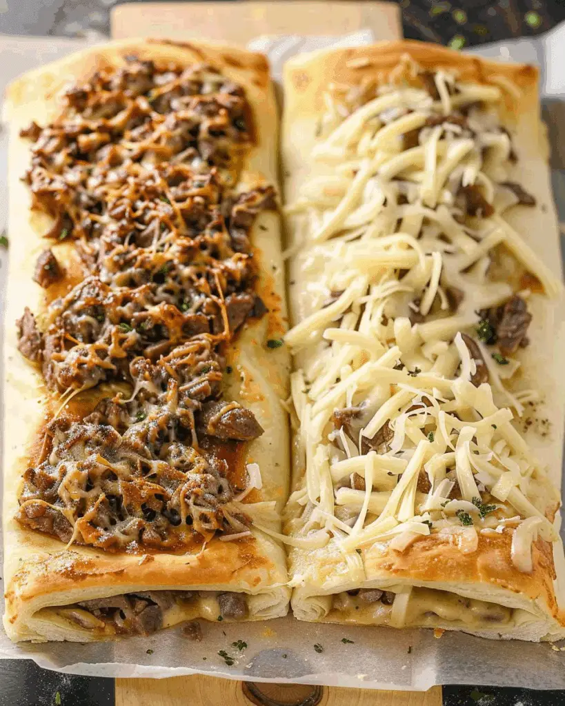 Philly Cheesesteak Stromboli