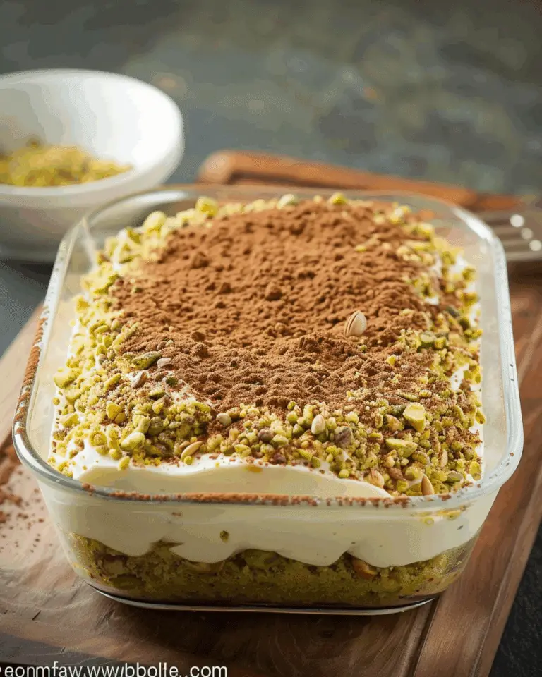 Pistachio Tiramisu