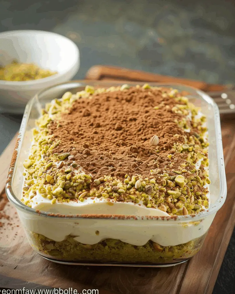 Pistachio Tiramisu