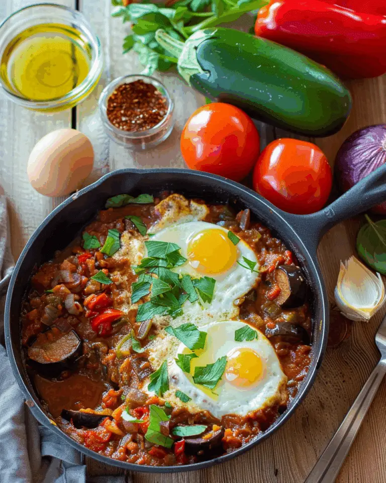 Spicy Eggplant Shakshuka