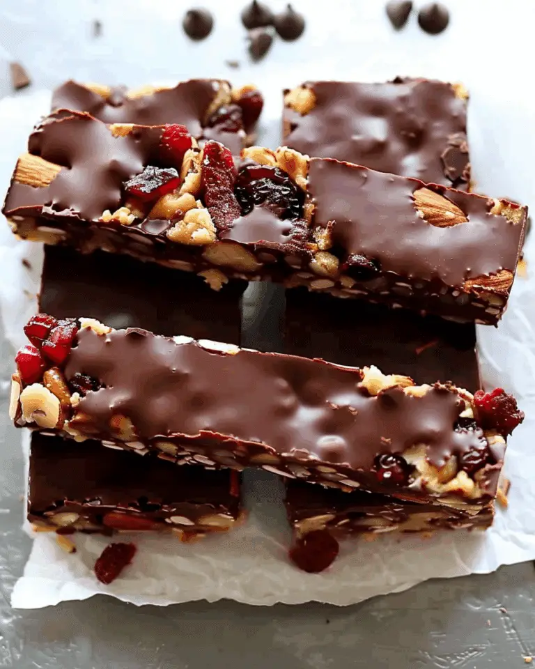 Chocolate Fruit and Nut Bars