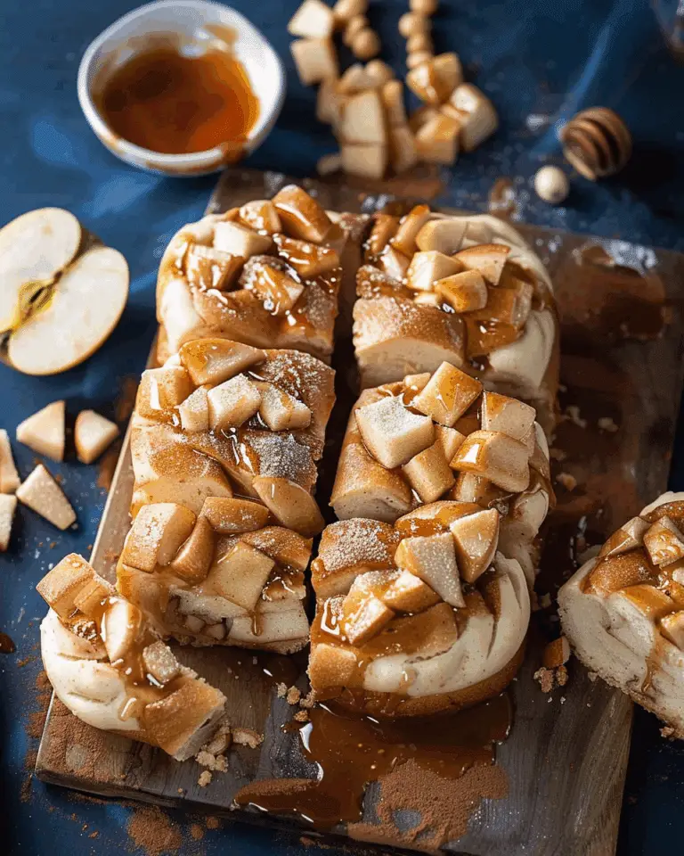 Caramel Apple Pull Apart Bread
