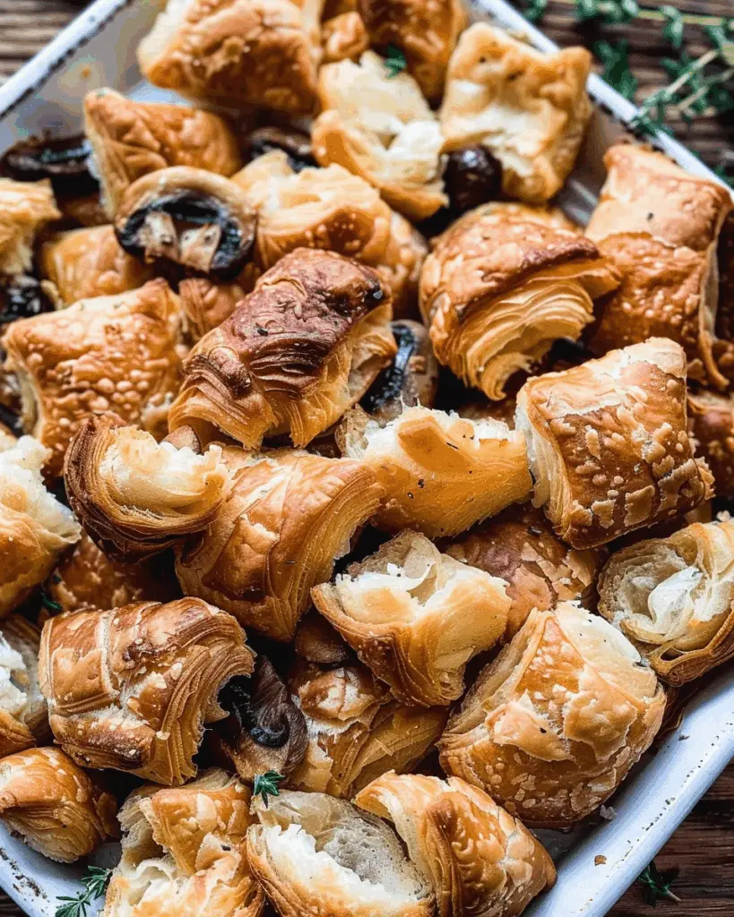 Herby Mushroom Croissant Stuffing