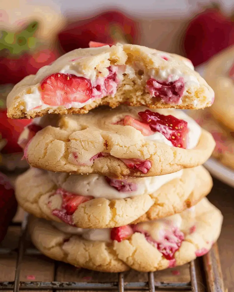 Strawberry Cheesecake Cookies