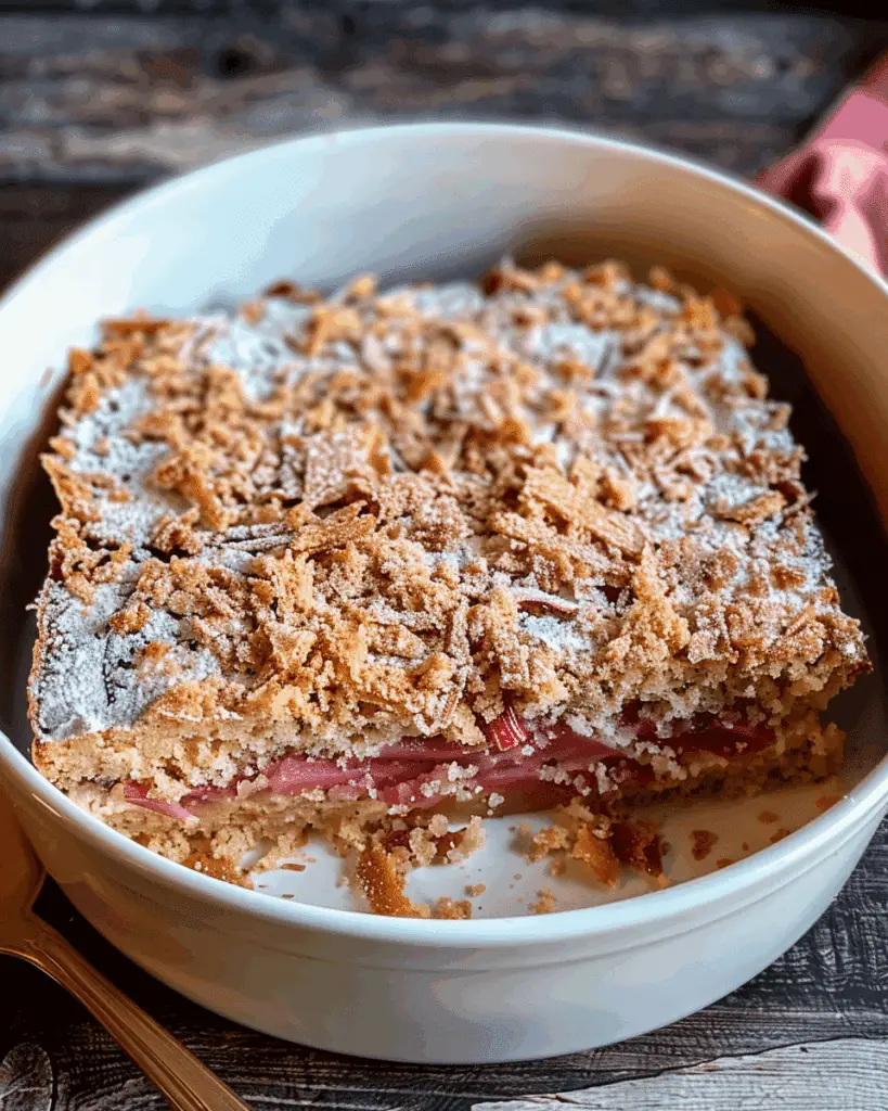 Fresh Rhubarb Cake
