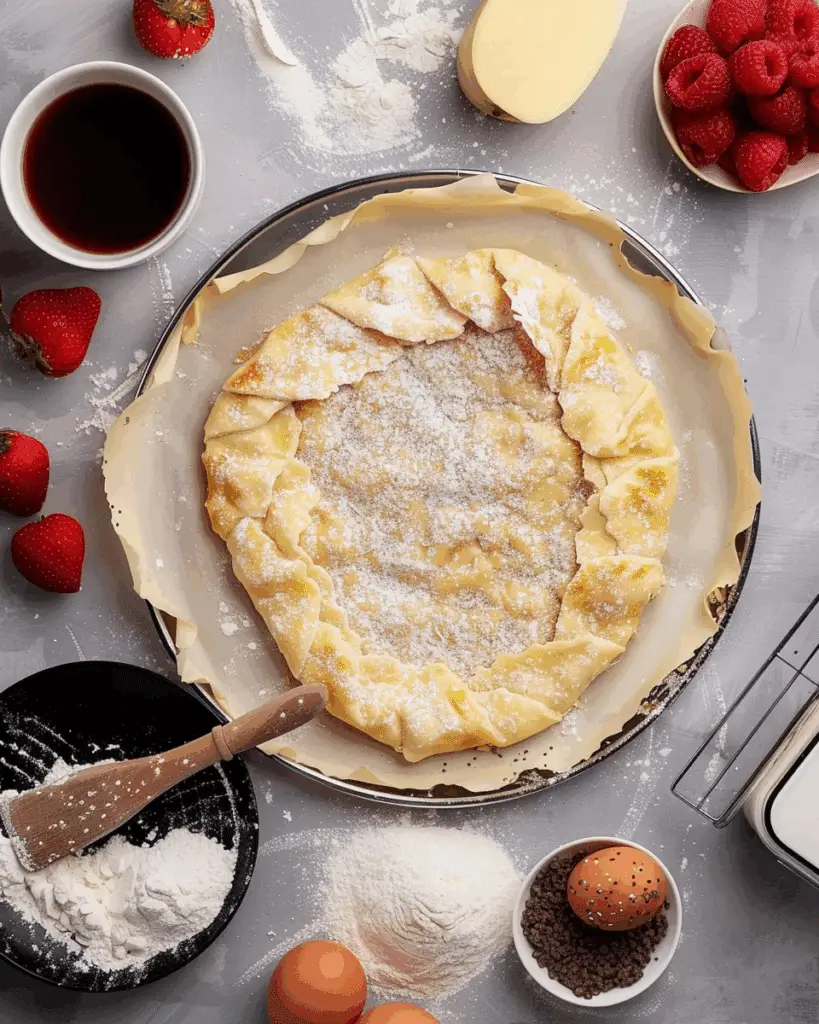 Strawberry Chocolate Galette