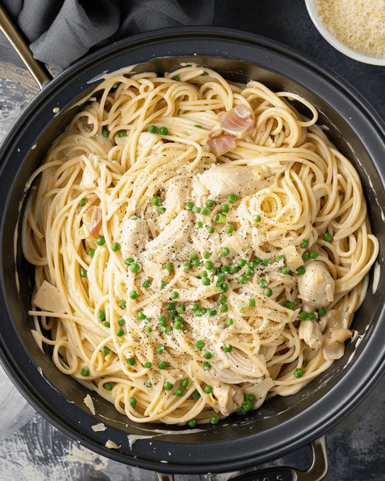 Slow Cooker Chicken Carbonara