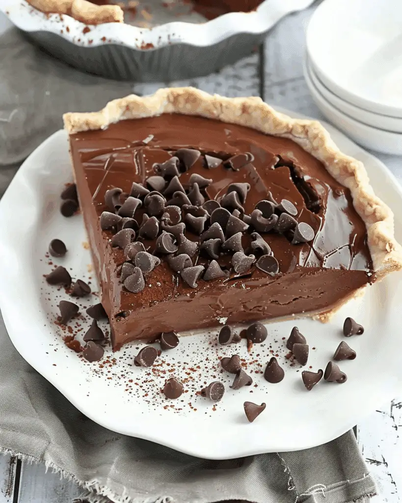 Three Ingredient Chocolate Pie
