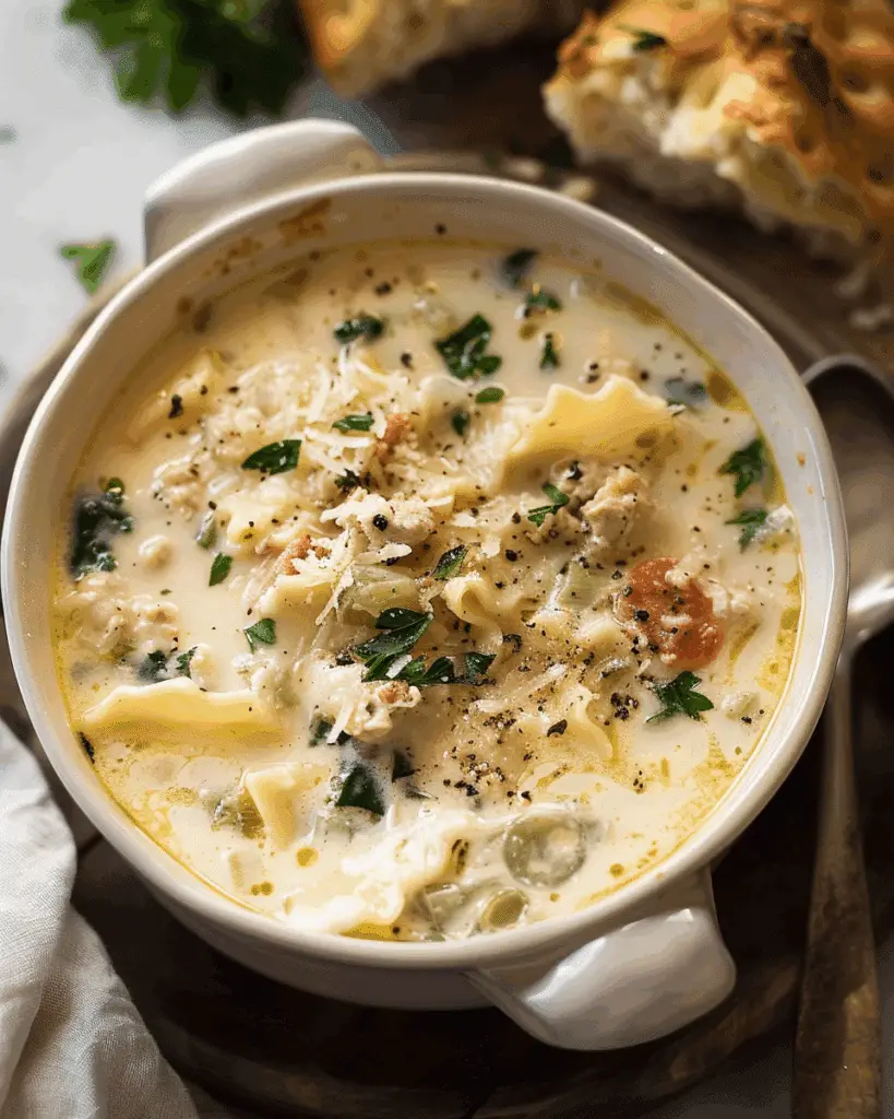 White Lasagna Soup