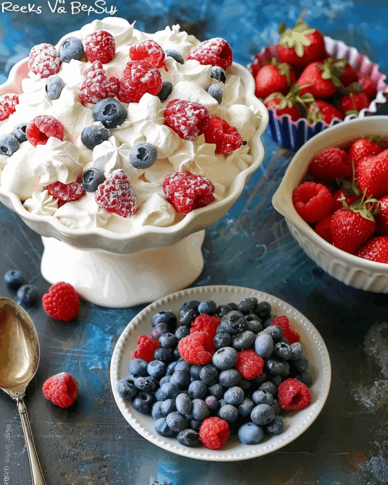 Red, White & Blue Cheesecake Salad