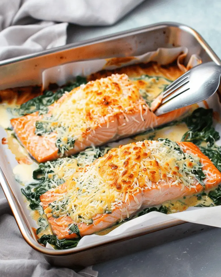 Baked Salmon Florentine