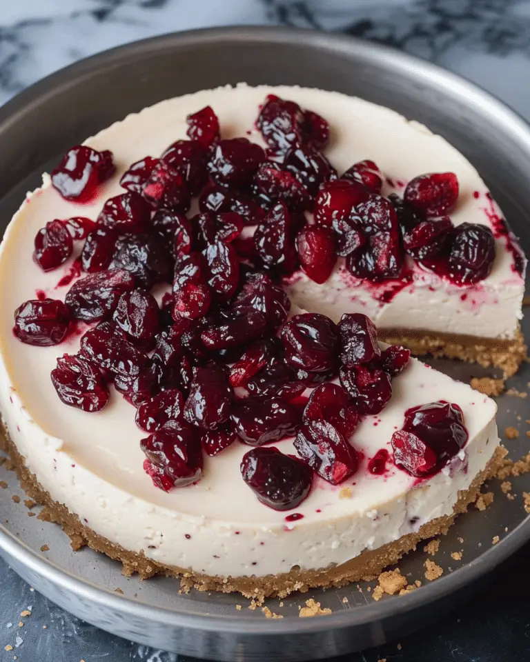 Cranberry Cheesecake