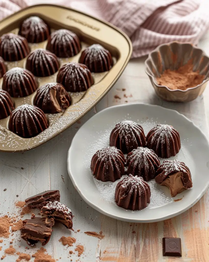 Chocolate Peppermint Madeleines