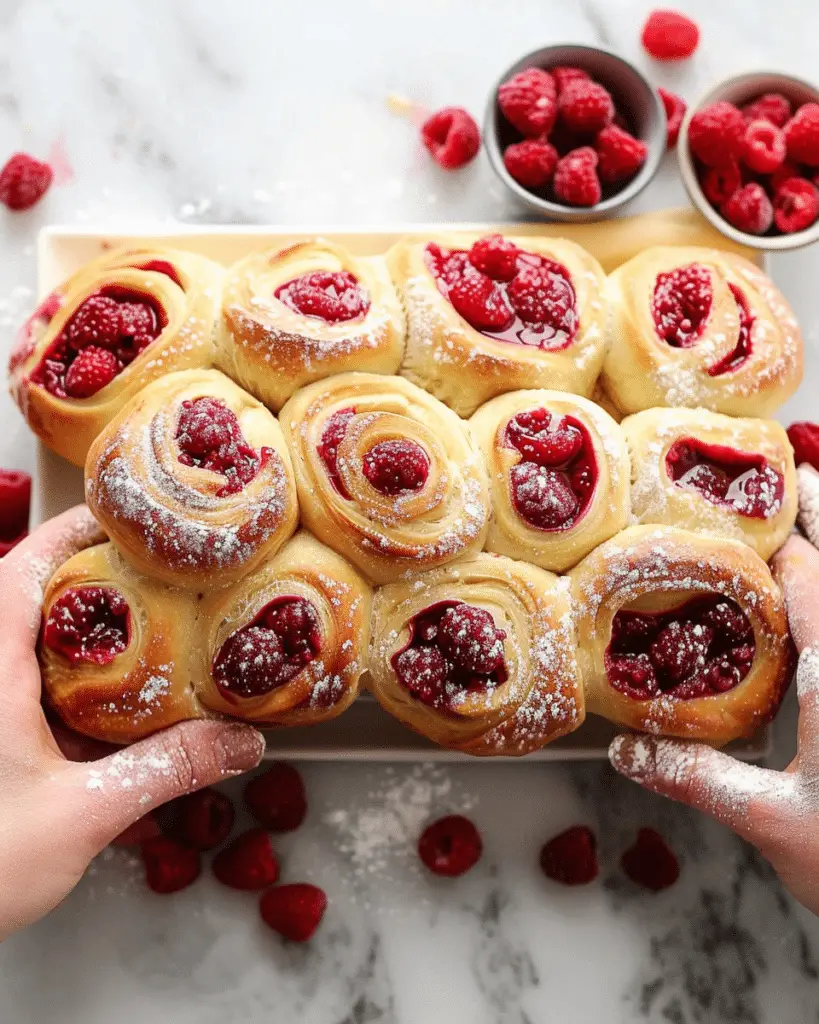 Raspberry Swirl Sweet Rolls