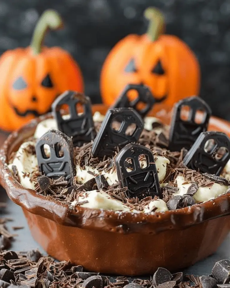 Graveyard Chocolate Cheesecake Dip