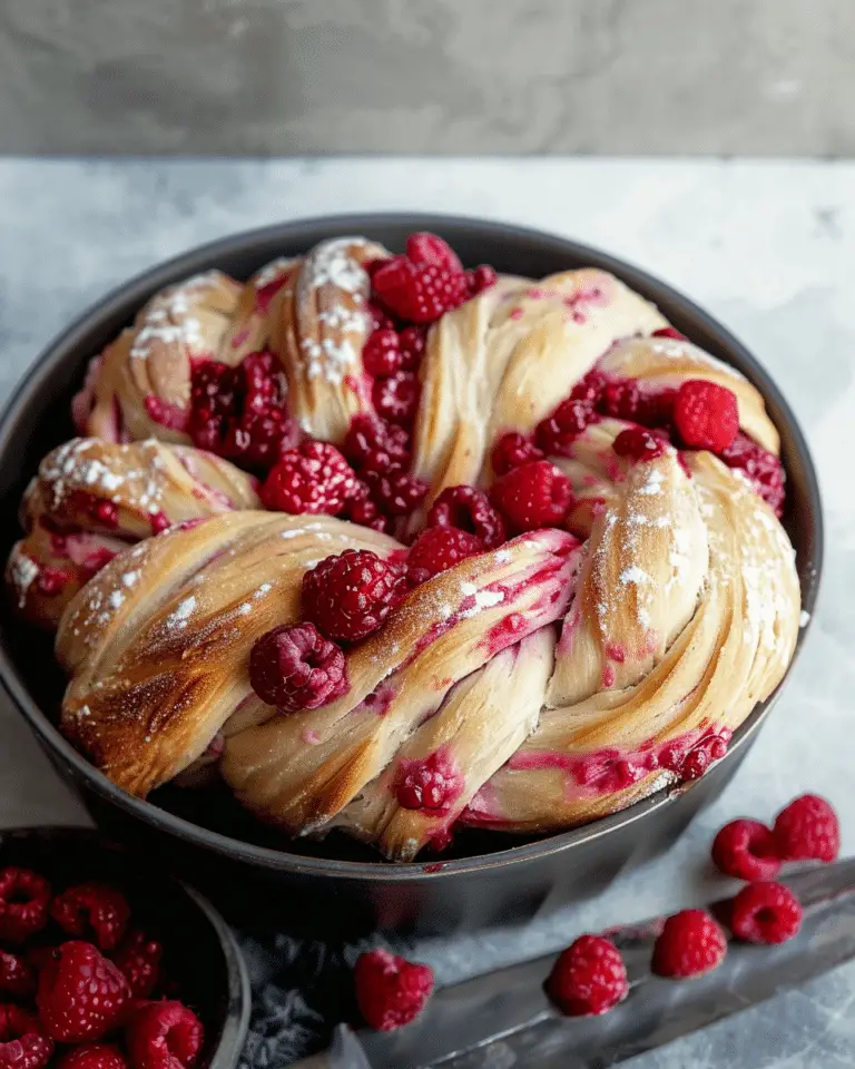 Raspberry Twist Bread