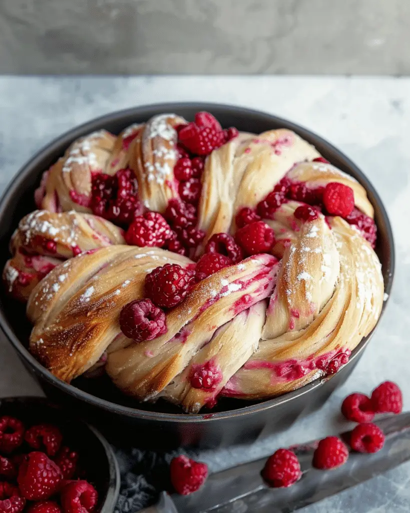 Raspberry Twist Bread