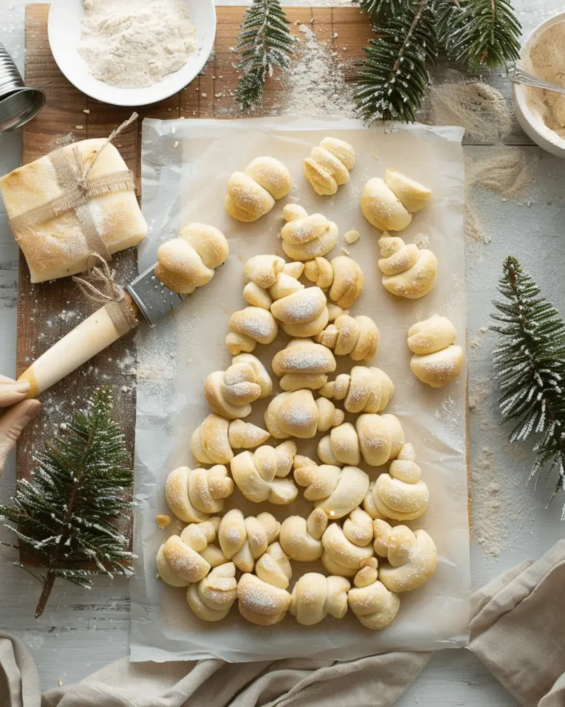 Christmas Tree Pull Apart Bread