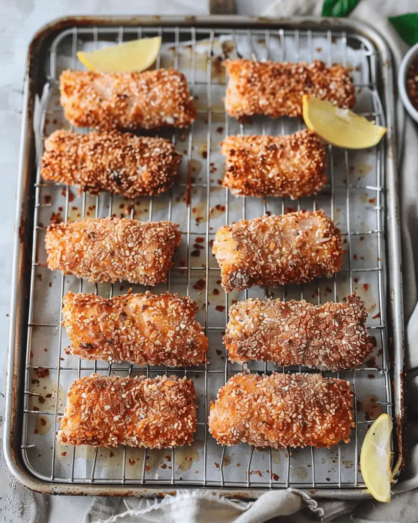 Crispy Salmon Fish Sticks