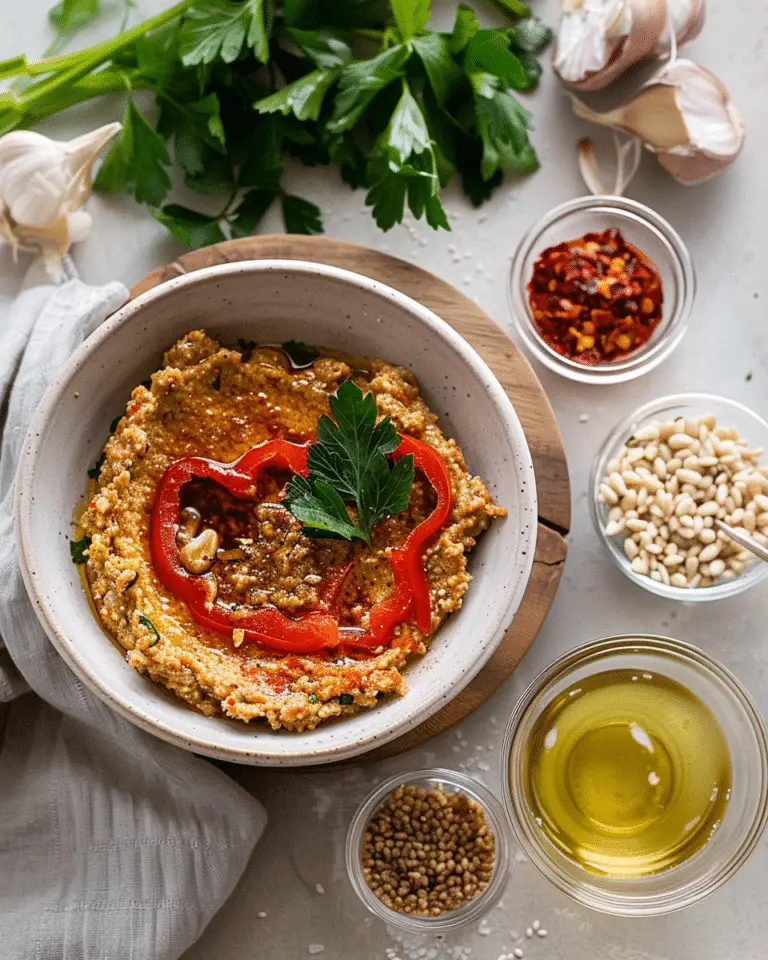 Homemade Muhammara Dip