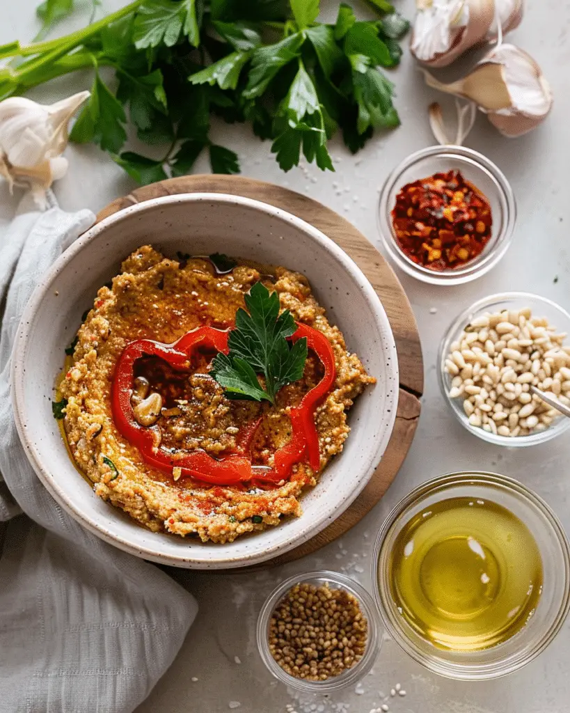 Homemade Muhammara Dip