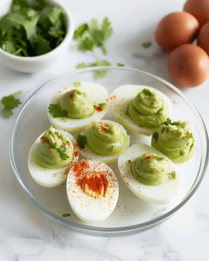 Avocado Deviled Eggs