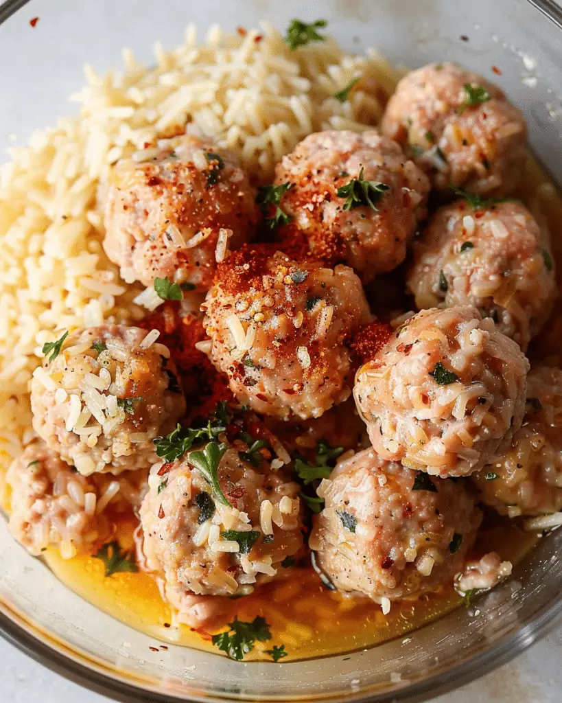 Baked Chicken Meatballs