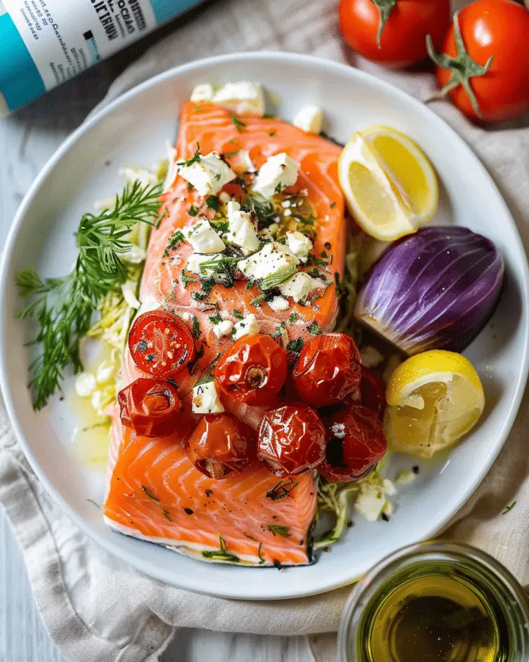 Baked Feta Salmon
