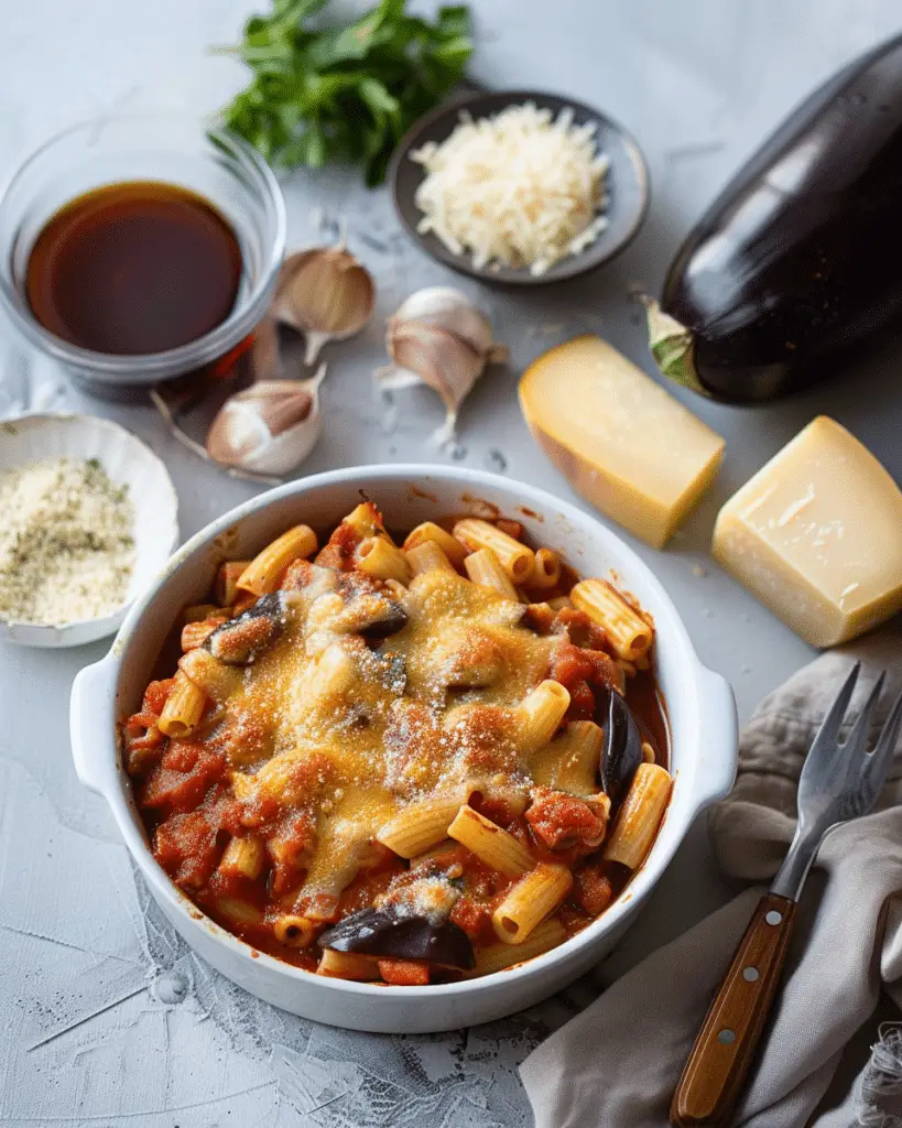 Eggplant Pasta Casserole