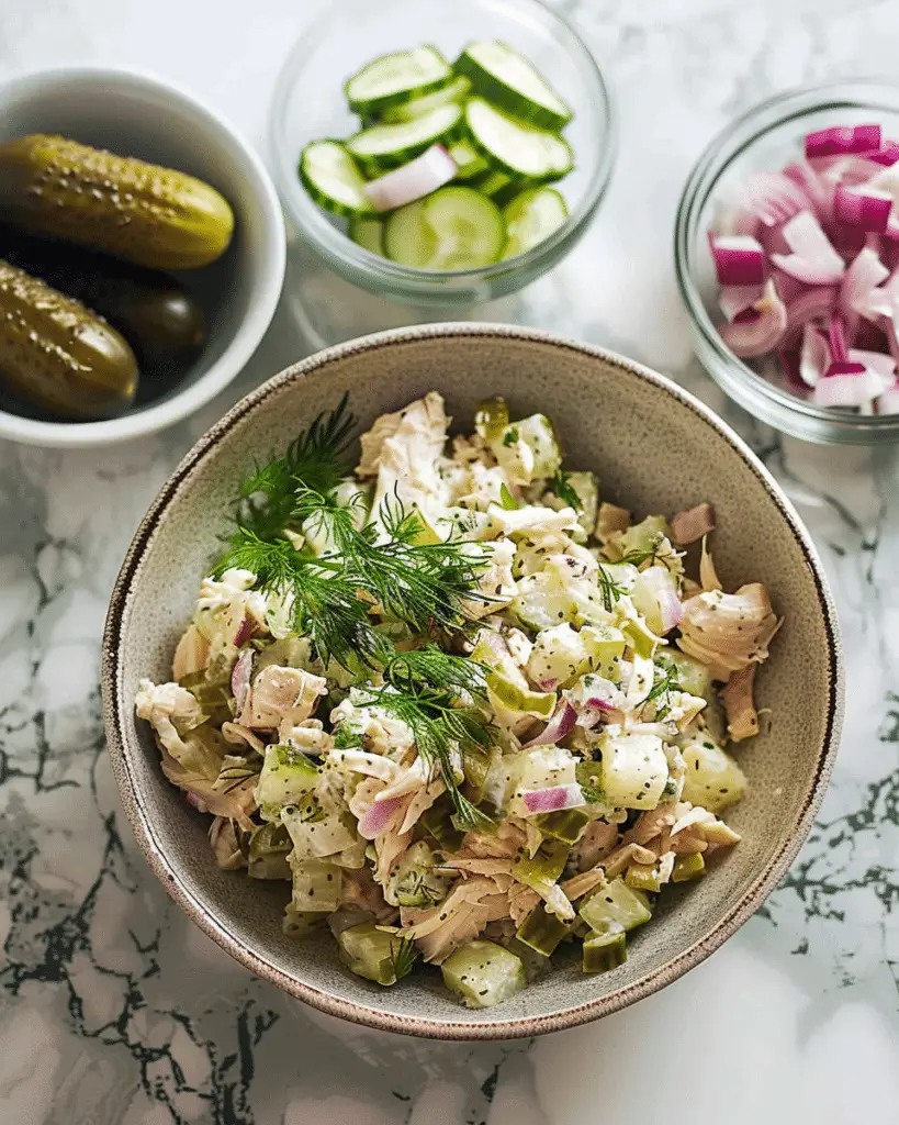 Dill Pickle Chicken Salad