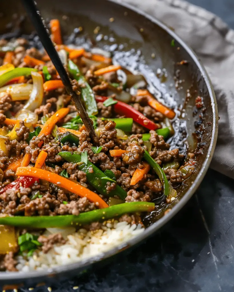 Ground Beef Stir Fry