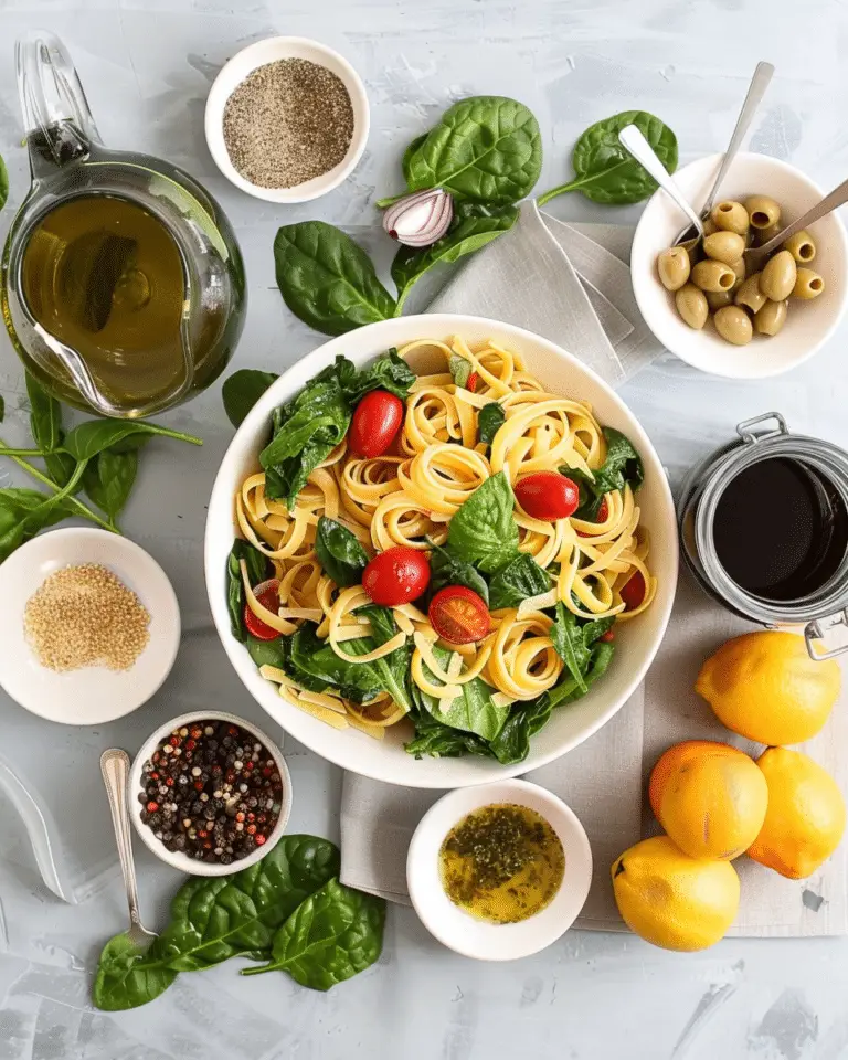 Mandarin Spinach Pasta Salad recepe
