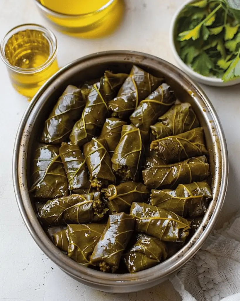 Lebanese Stuffed Grape Leaves