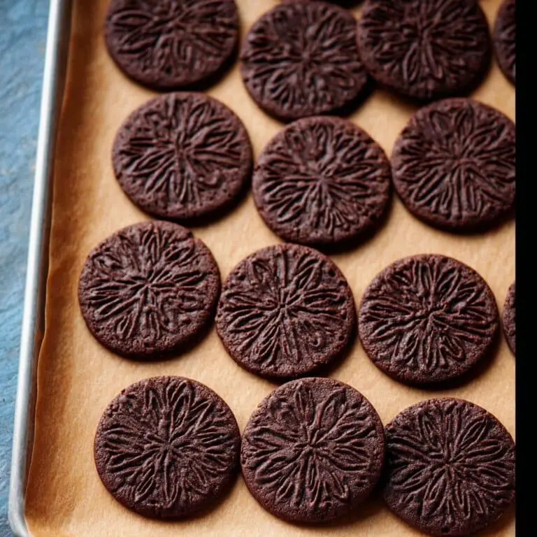 Stamped Chocolate Espresso Cookies