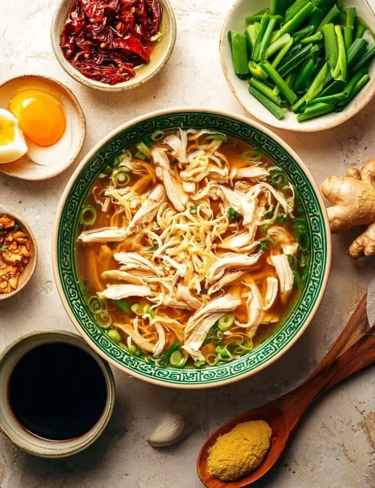 Ginger Scallion Chicken Soup