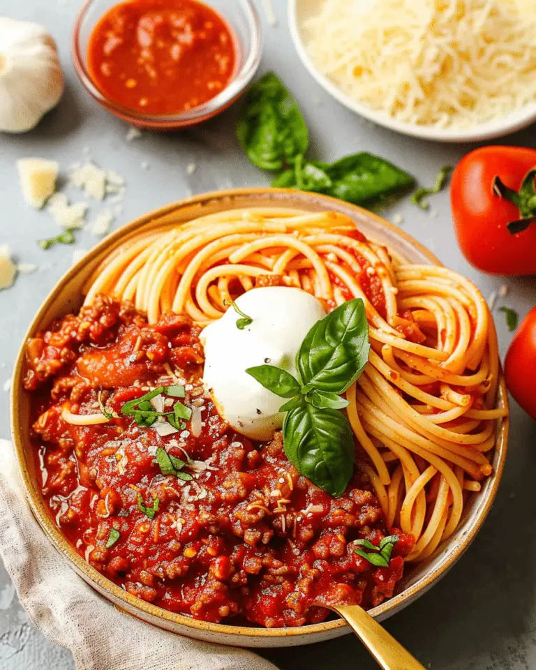 High Protein Instant Pot Spaghetti
