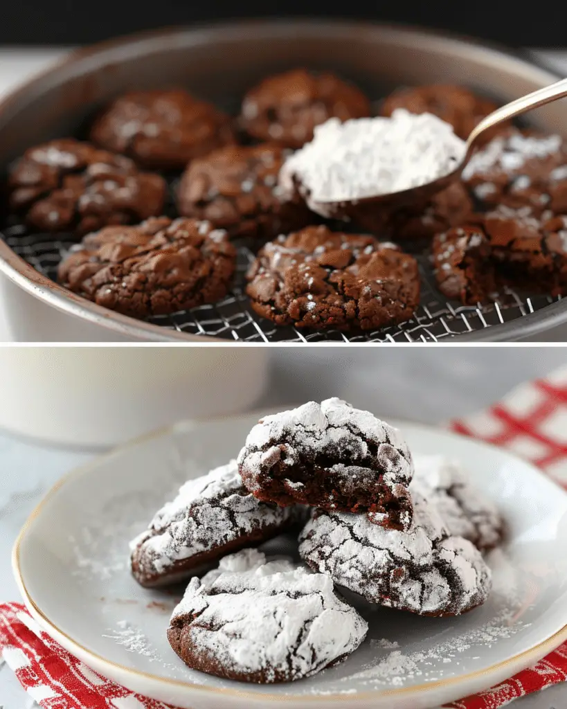Brownie Crinkle Cookies with Dates