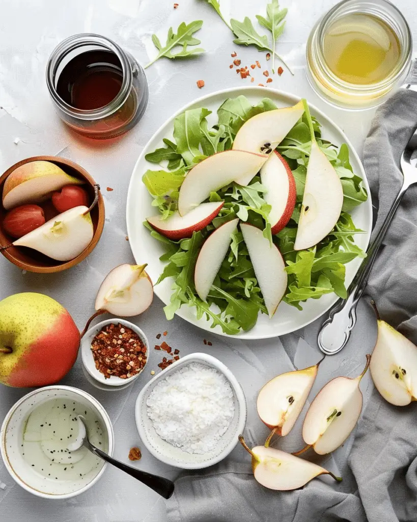 Poached Pear Salad