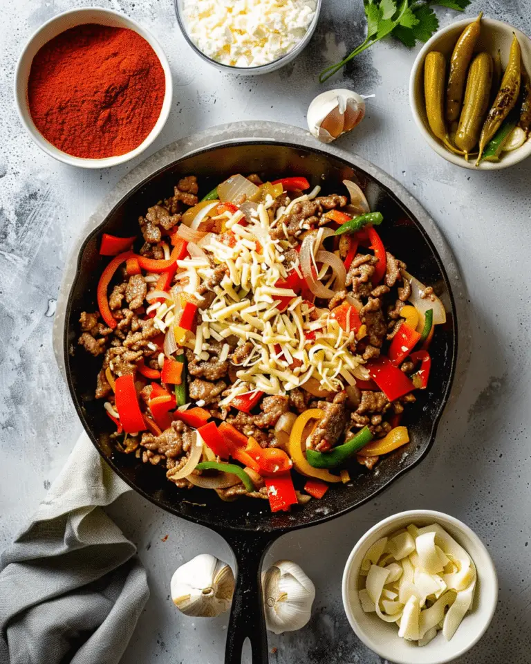Zesty Philly Cheesesteak Skillet