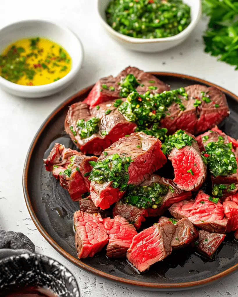 Chimichurri Steak Bites