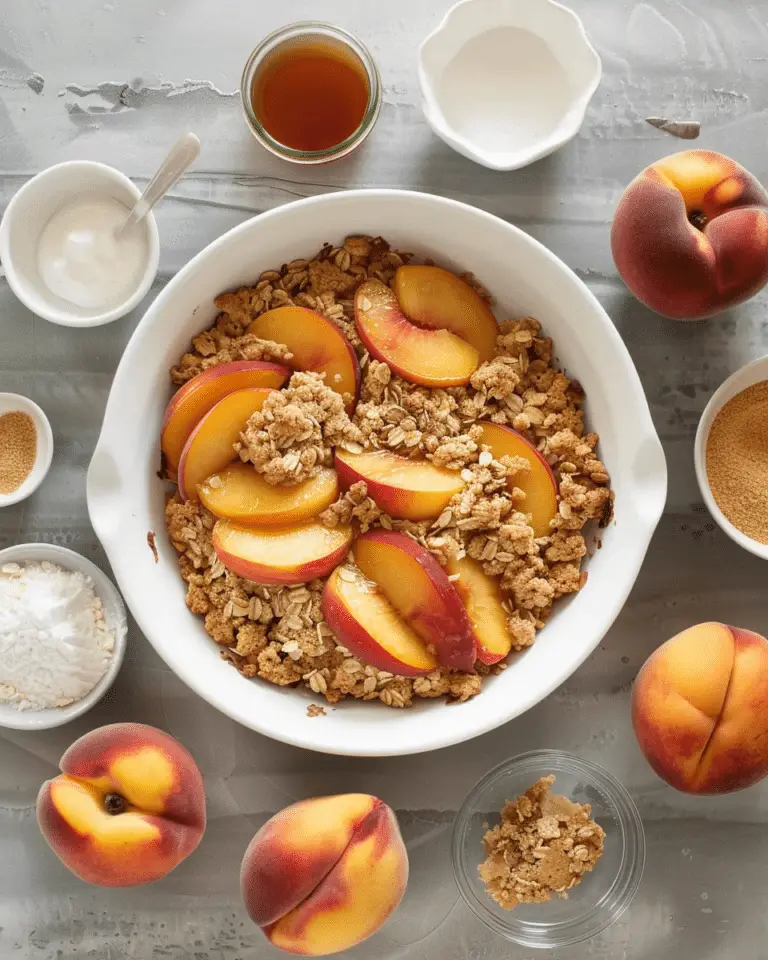 Easy Peach Crisp recepe