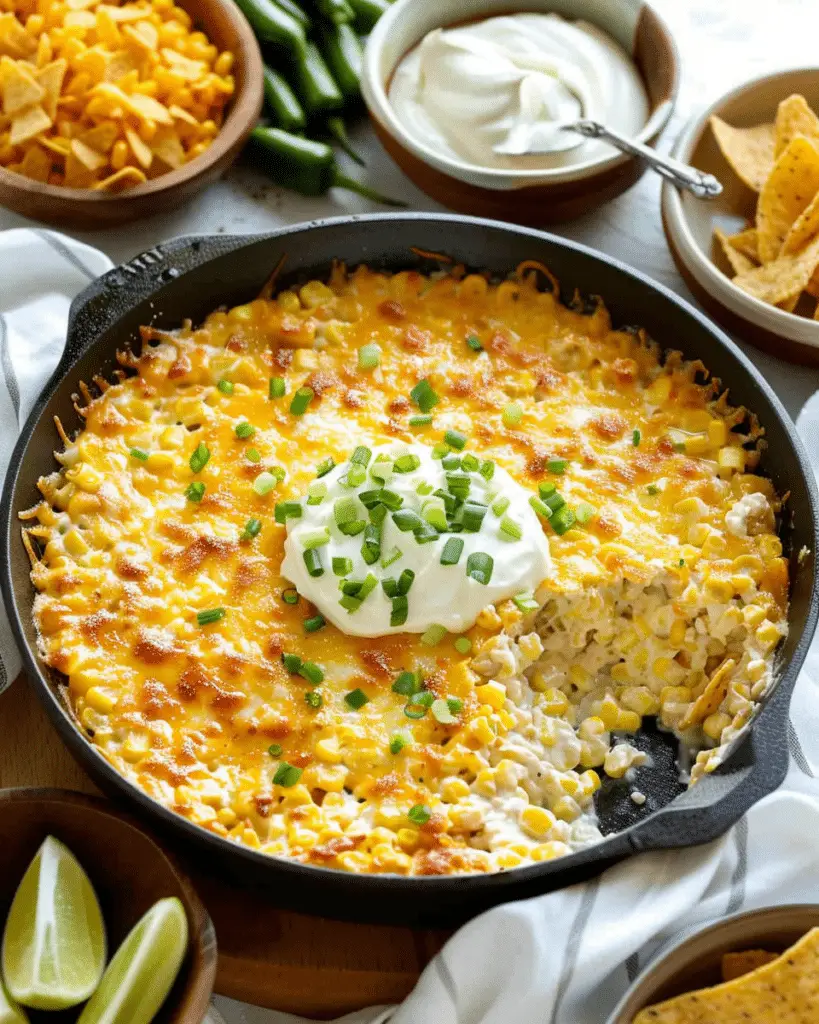 Cheesy Hot Corn Dip